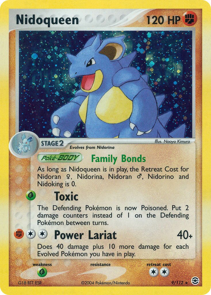 Nidoqueen 009 — EX RossoFuoco e VerdeFoglia (Italian Pokémon TCG card)