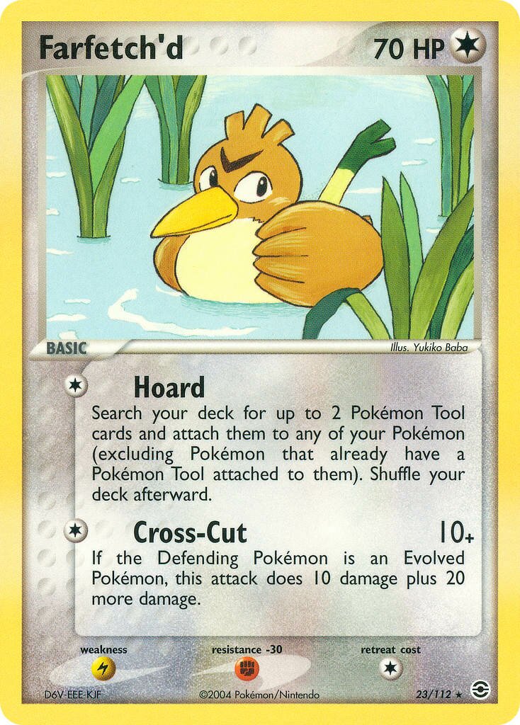 Farfetch'd 023 — EX RossoFuoco e VerdeFoglia (Italian Pokémon TCG card)