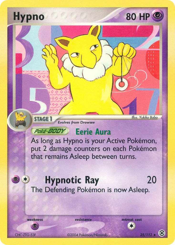 Hypno 025 — EX RossoFuoco e VerdeFoglia (Italian Pokémon TCG card)