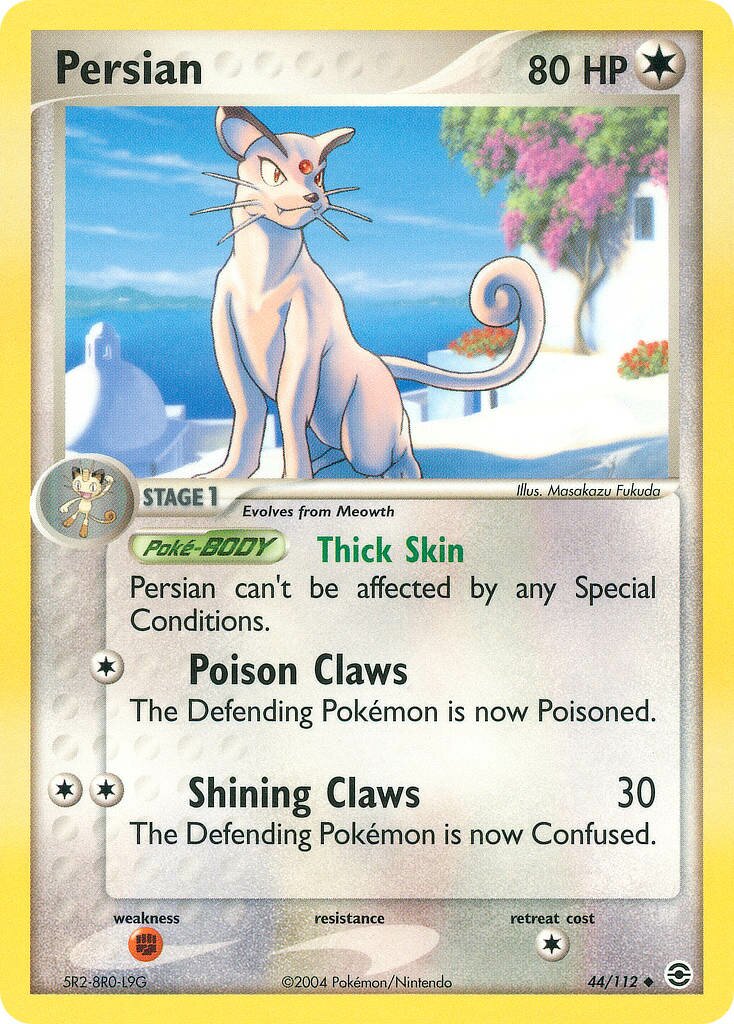 Persian 044 — EX RossoFuoco e VerdeFoglia (Italian Pokémon TCG card)