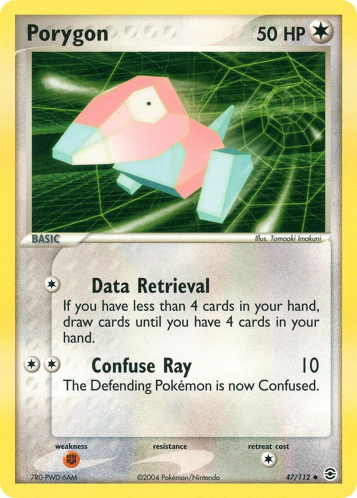 Porygon 047 — EX RossoFuoco e VerdeFoglia (Italian Pokémon TCG card)