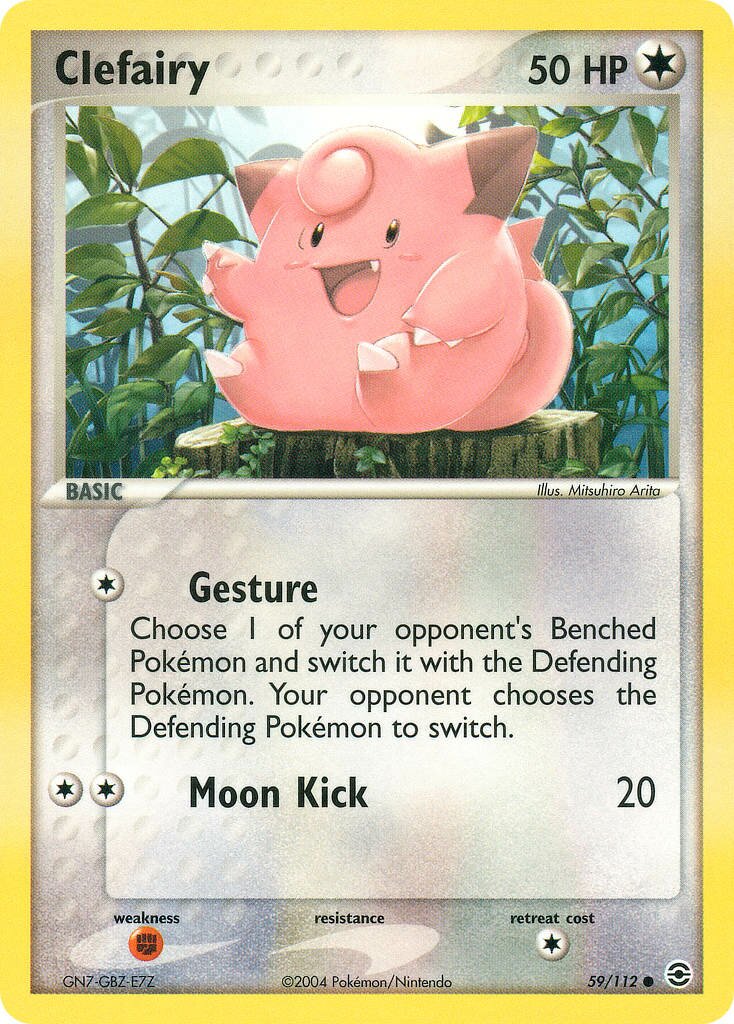 Clefairy 059 — EX RossoFuoco e VerdeFoglia (Italian Pokémon TCG card)