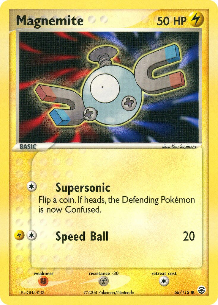 Magnemite 068 — EX RossoFuoco e VerdeFoglia (Italian Pokémon TCG card)