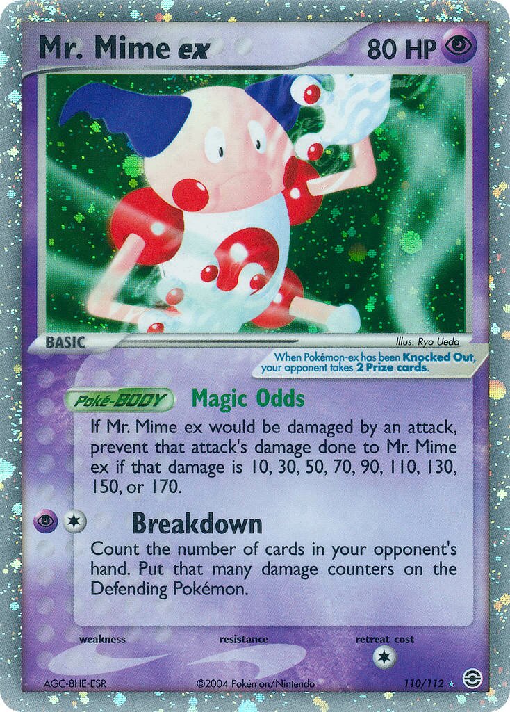 Mr. Mime ex 110 — EX RossoFuoco e VerdeFoglia (Italian Pokémon TCG card)