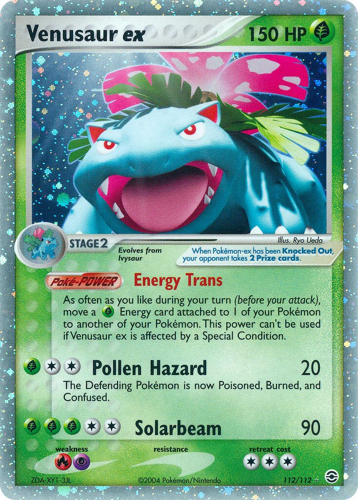 Venusaur ex 112 — EX RossoFuoco e VerdeFoglia (Italian Pokémon TCG card)