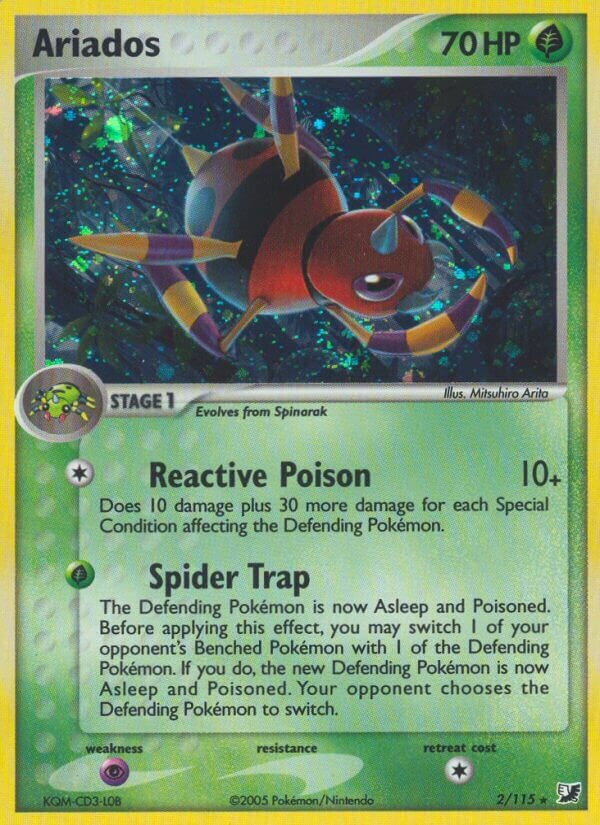 Ariados 002/117 — EX Forze Segrete (Italian Pokémon TCG card)