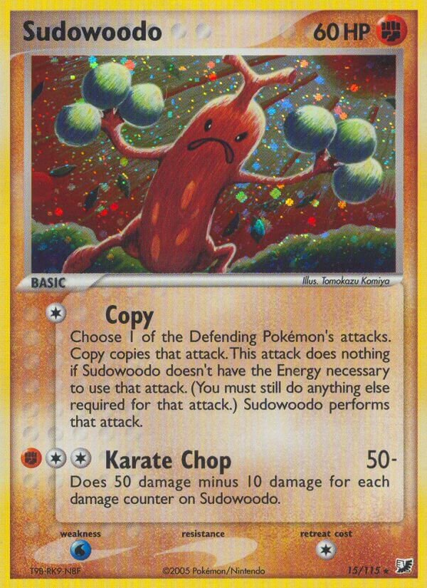 Sudowoodo 015/117 — EX Forze Segrete (Italian Pokémon TCG card)