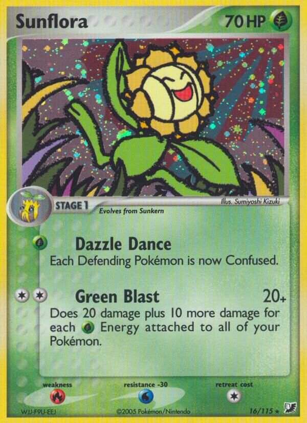 Sunflora 016/117 — EX Forze Segrete (Italian Pokémon TCG card)