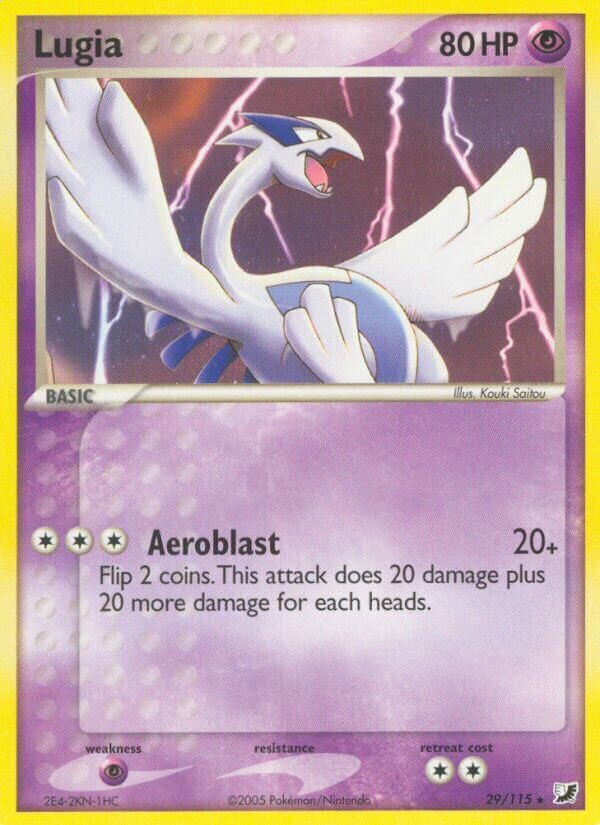 Lugia 029/117 — EX Forze Segrete (Italian Pokémon TCG card)