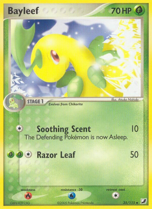 Bayleef 035/117 — EX Forze Segrete (Italian Pokémon TCG card)