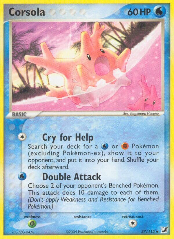 Corsola 037/117 — EX Forze Segrete (Italian Pokémon TCG card)