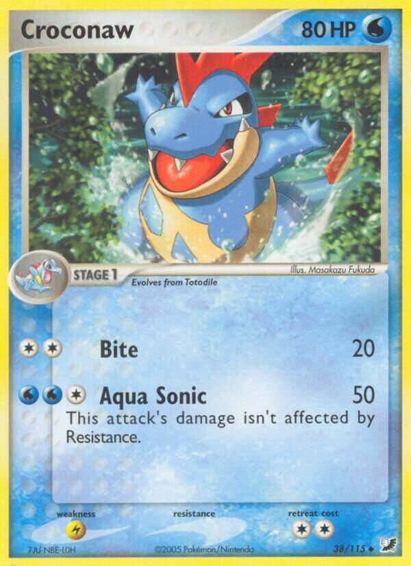 Croconaw 038/117 — EX Forze Segrete (Italian Pokémon TCG card)