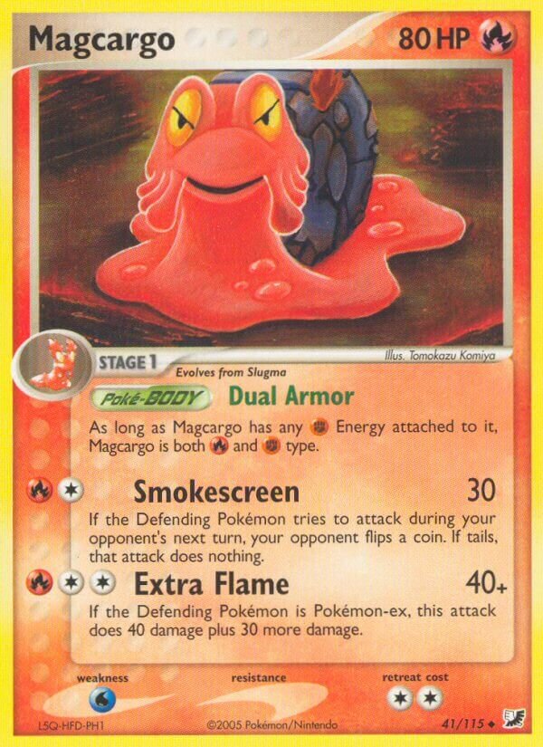 Magcargo 041/117 — EX Forze Segrete (Italian Pokémon TCG card)