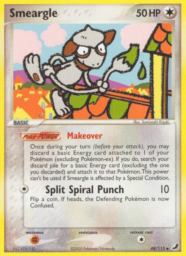Smeargle 048/117 — EX Forze Segrete (Italian Pokémon TCG card)