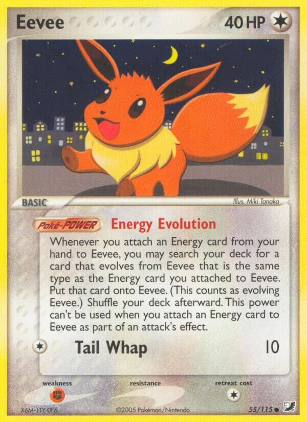 Eevee 055/117 — EX Forze Segrete (Italian Pokémon TCG card)