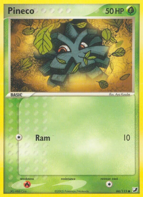 Pineco 066/117 — EX Forze Segrete (Italian Pokémon TCG card)