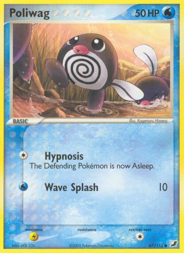 Poliwag 067/117 — EX Forze Segrete (Italian Pokémon TCG card)