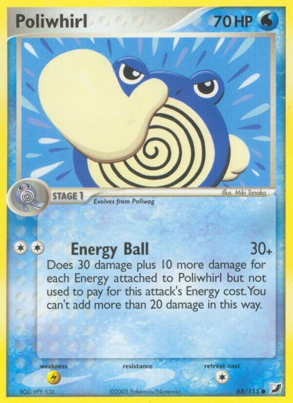 Poliwhirl 068/117 — EX Forze Segrete (Italian Pokémon TCG card)