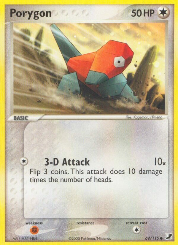 Porygon 069/117 — EX Forze Segrete (Italian Pokémon TCG card)