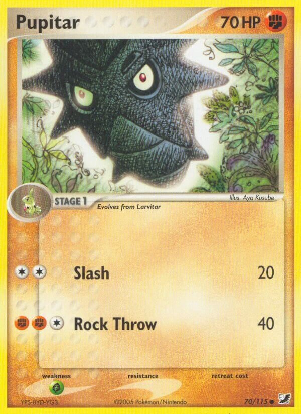 Pupitar 070/117 — EX Forze Segrete (Italian Pokémon TCG card)