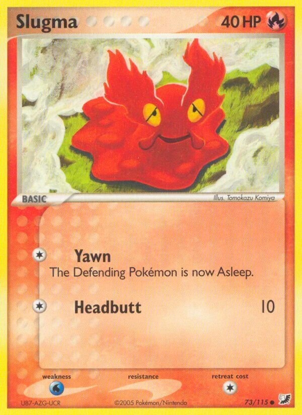 Slugma 073/117 — EX Forze Segrete (Italian Pokémon TCG card)