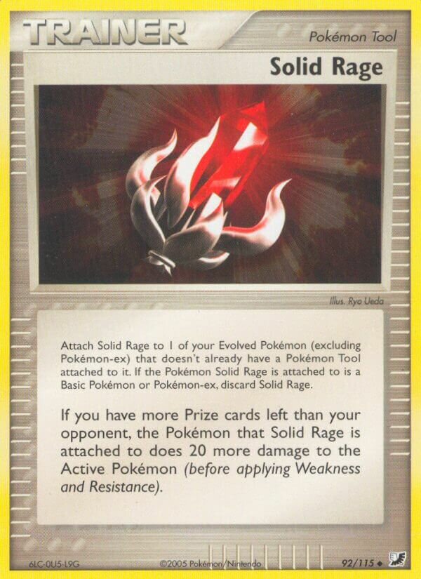 Solid Rage 092/117 — EX Forze Segrete (Italian Pokémon TCG card)