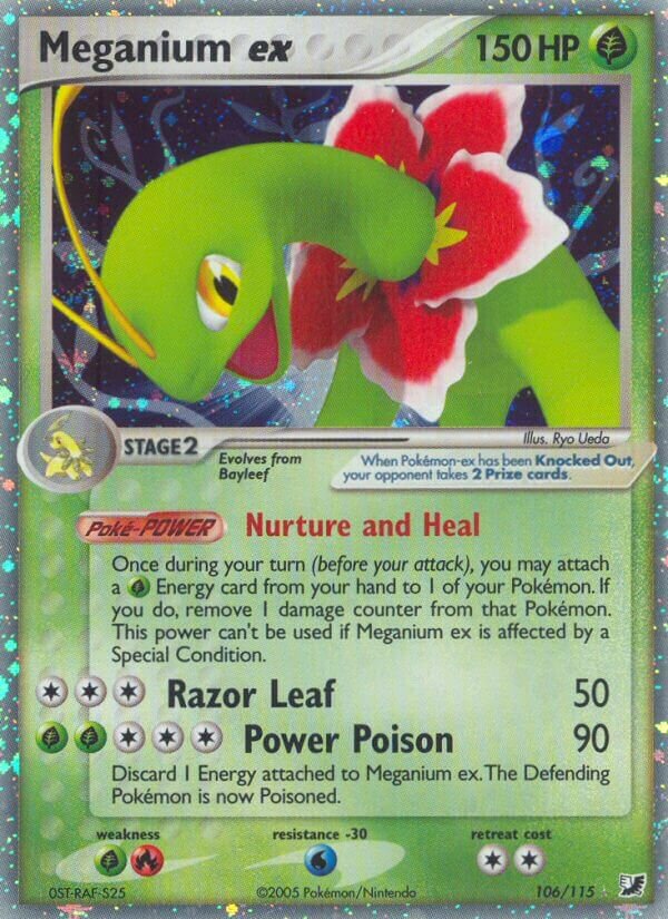 Meganium ex 106/117 — EX Forze Segrete (Italian Pokémon TCG card)