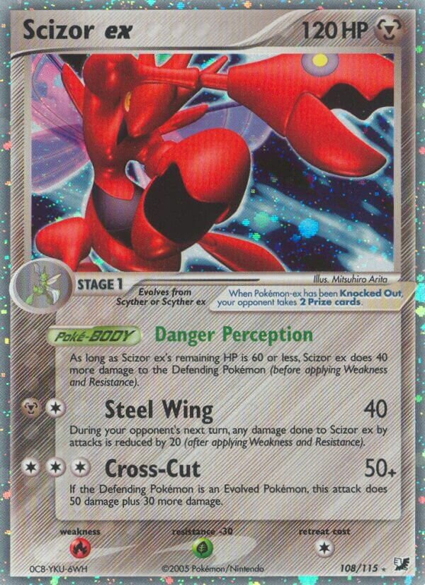 Scizor ex 108/117 — EX Forze Segrete (Italian Pokémon TCG card)