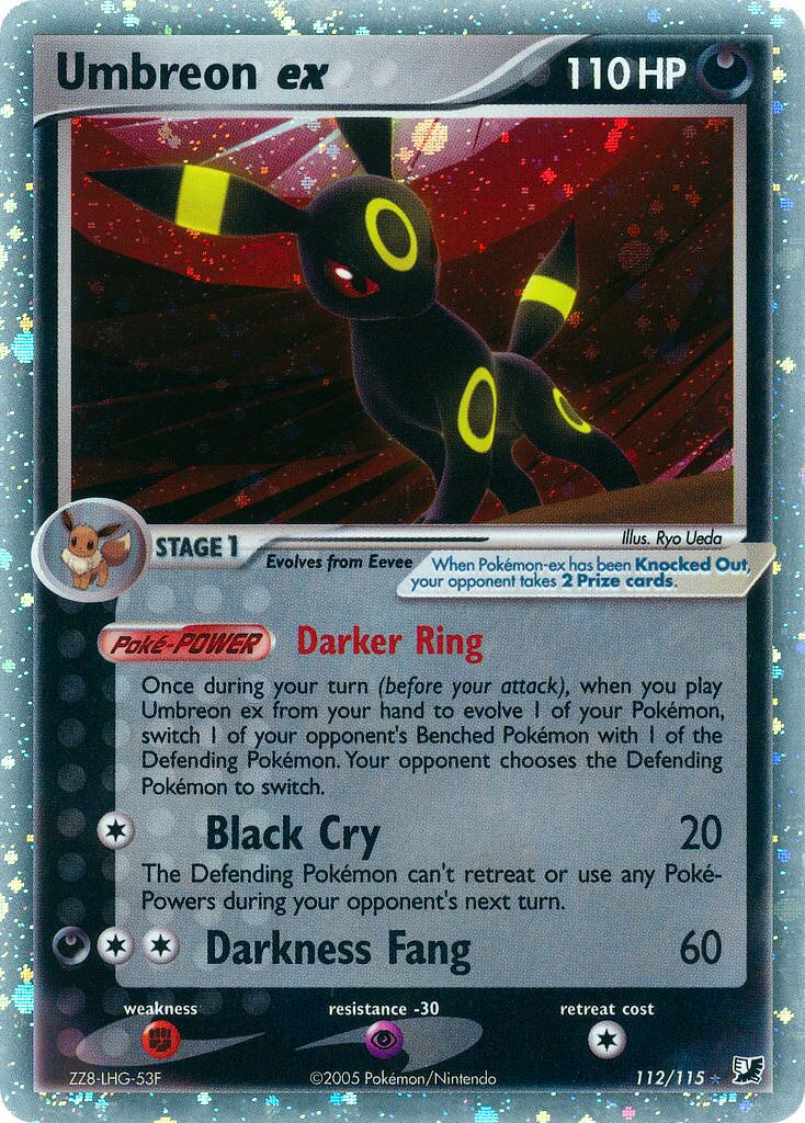 Umbreon ex 112/117 — EX Forze Segrete (Italian Pokémon TCG card)