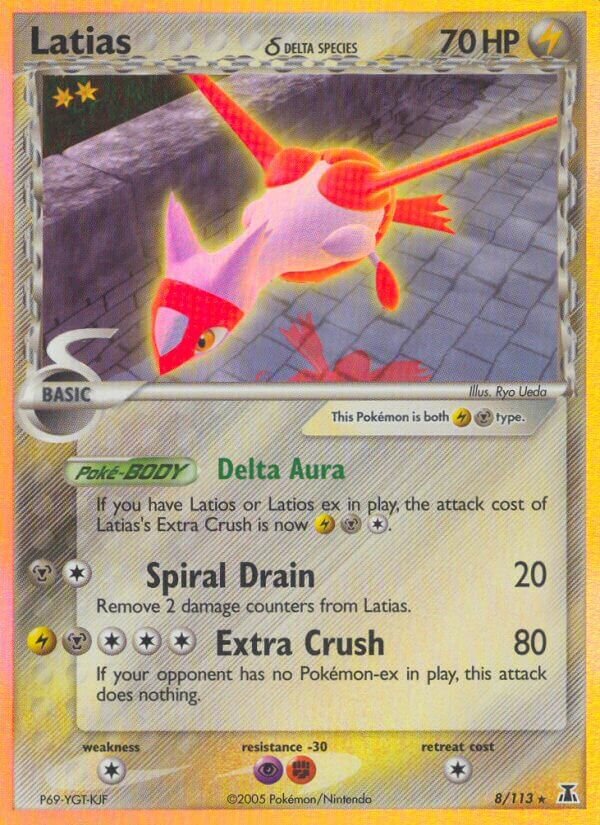 Latias 008/114 — EX Specie Delta (Italian Pokémon TCG card)