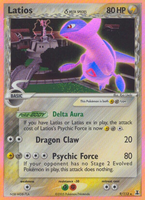 Latios 009/114 — EX Specie Delta (Italian Pokémon TCG card)