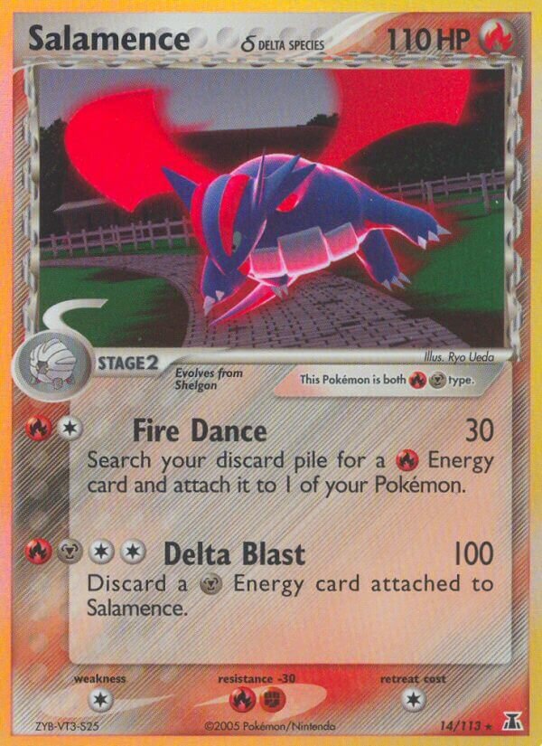 Salamence 014/114 — EX Specie Delta (Italian Pokémon TCG card)