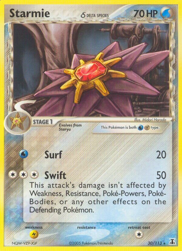 Starmie 030/114 — EX Specie Delta (Italian Pokémon TCG card)