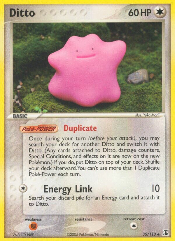 Ditto 035/114 — EX Specie Delta (Italian Pokémon TCG card)