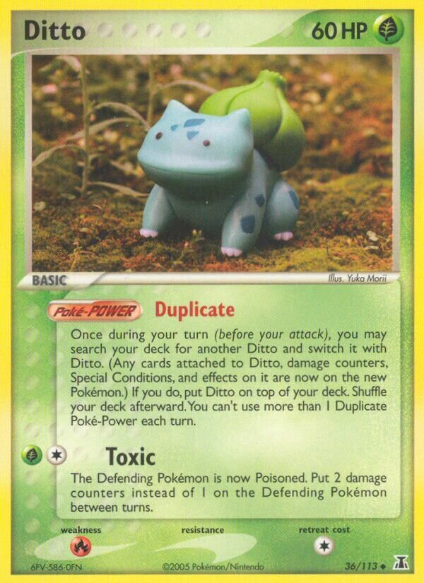 Ditto 036/114 — EX Specie Delta (Italian Pokémon TCG card)