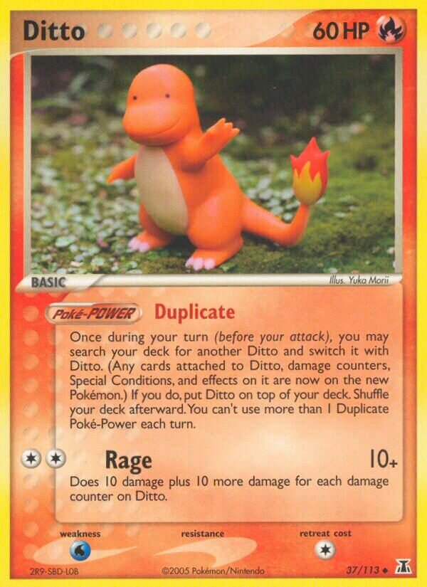 Ditto 037/114 — EX Specie Delta (Italian Pokémon TCG card)