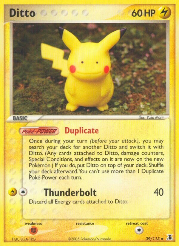 Ditto 039/114 — EX Specie Delta (Italian Pokémon TCG card)