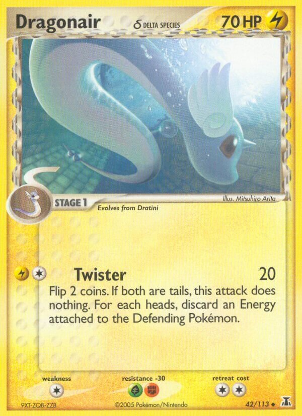 Dragonair 042/114 — EX Specie Delta (Italian Pokémon TCG card)