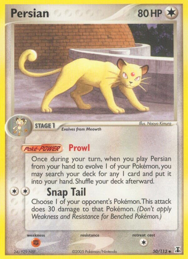 Persian 050/114 — EX Specie Delta (Italian Pokémon TCG card)