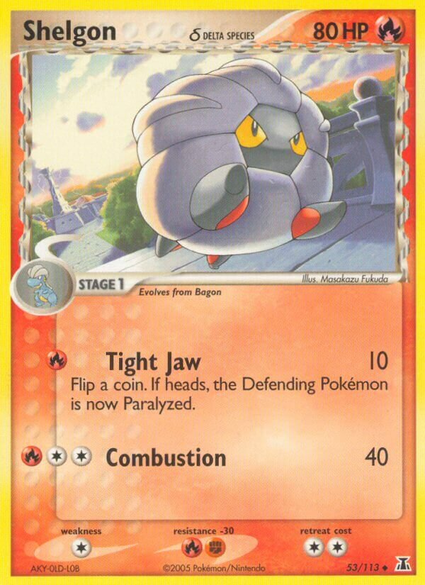 Shelgon 053/114 — EX Specie Delta (Italian Pokémon TCG card)