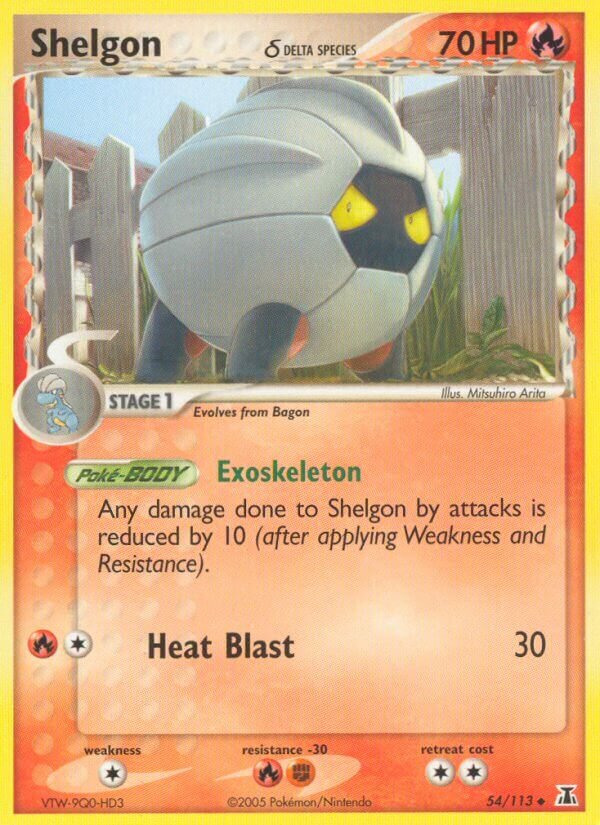 Shelgon 054/114 — EX Specie Delta (Italian Pokémon TCG card)