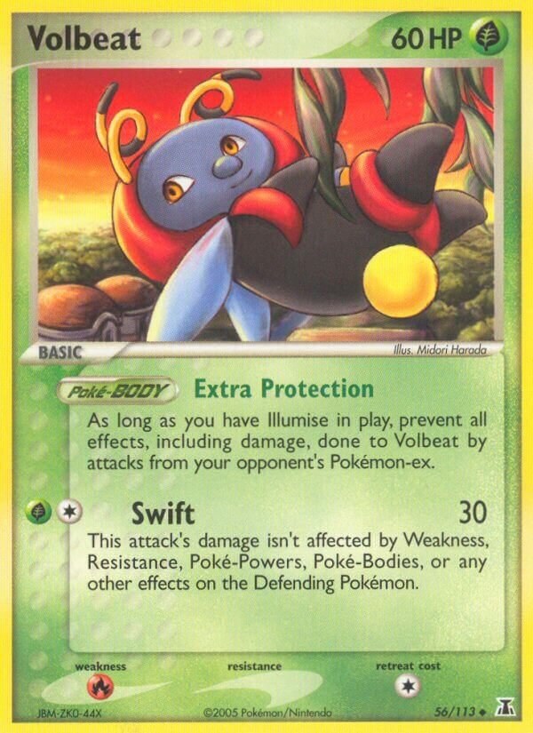 Volbeat 056/114 — EX Specie Delta (Italian Pokémon TCG card)