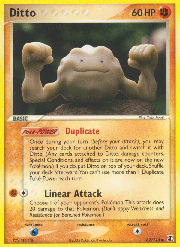 Ditto 062/114 — EX Specie Delta (Italian Pokémon TCG card)