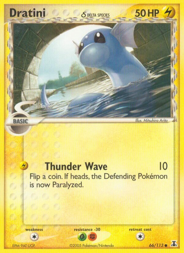 Dratini 066/114 — EX Specie Delta (Italian Pokémon TCG card)