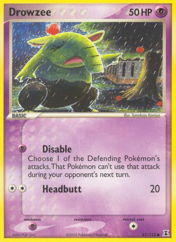 Drowzee 067/114 — EX Specie Delta (Italian Pokémon TCG card)