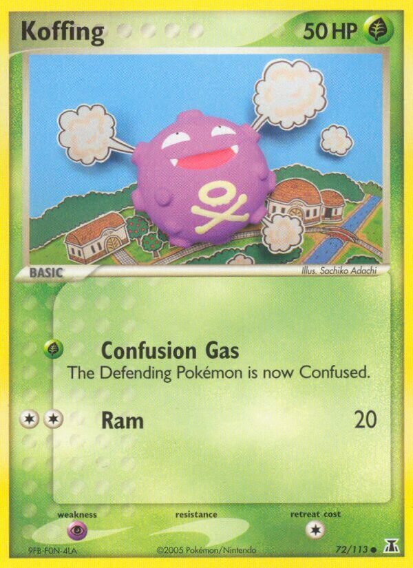 Koffing 072/114 — EX Specie Delta (Italian Pokémon TCG card)