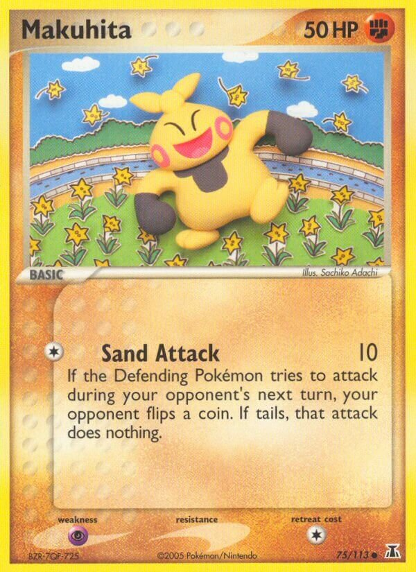 Makuhita 075/114 — EX Specie Delta (Italian Pokémon TCG card)