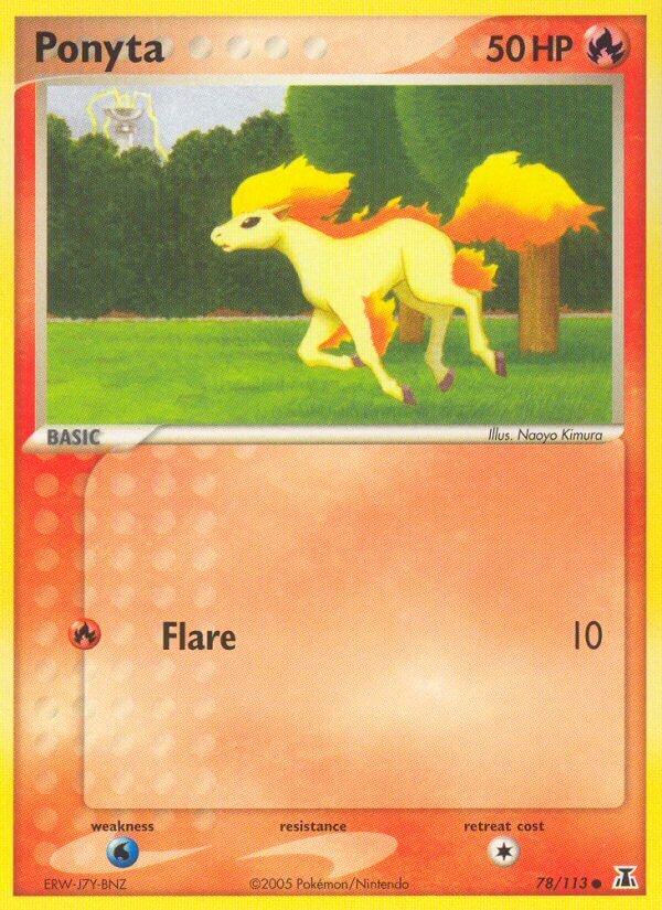 Ponyta 078/114 — EX Specie Delta (Italian Pokémon TCG card)