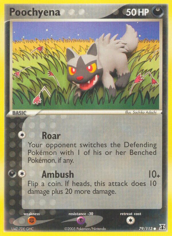 Poochyena 079/114 — EX Specie Delta (Italian Pokémon TCG card)