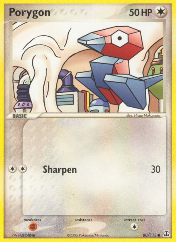 Porygon 080/114 — EX Specie Delta (Italian Pokémon TCG card)